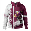 Sydney's Northern Beaches Sport Hoodie - Sea Eagles Mascot Quater Style