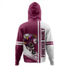Manly Warringah Sea Eagles Hoodie - Manly Warringah Sea Eagles Mascot Quater Style