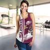 Manly Warringah Sea Eagles Women's Racerback Tank - Manly Warringah Sea Eagles Mascot Quater Style