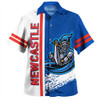Newcastle Sport Hawaiian Shirt - Knights Mascot Quater Style