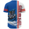 Newcastle Knights Sport Baseball Shirt - Knights Mascot Quater Style