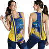 Parramatta Eels Sport Women's Racerback Tank - Parramatta Eels Mascot Quater Style
