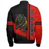 Penrith Panthers Bomber Jacket - Penrith Panthers Mascot Quater Style