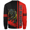 Penrith Panthers Sweatshirt - Penrith Panthers Mascot Quater Style