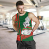 South Sydney Rabbitohs Men's Tank Top - Rabbits Mascot Quater Style