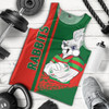 South Sydney Rabbitohs Men's Tank Top - Rabbits Mascot Quater Style