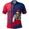 East of Sydney Sport Polo Shirt - Roosters Mascot Quater Style