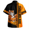Wests Tigers Hawaiian Shirt - Wests Tigers Mascot Quater Style