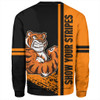 Wests Tigers Sweatshirt - Wests Tigers Mascot Quater Style