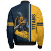 Gold Coast Titans Sport Bomber Jacket - Gold Coast Titans Mascot Quater Style