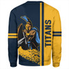 Gold Coast Titans Sport Sweatshirt - Gold Coast Titans Mascot Quater Style