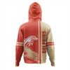 Redcliffe Dolphins Hoodie - Redcliffe Dolphins Mascot Quater Style