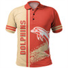 Redcliffe Sport Polo Shirt - Dolphins Mascot Quater Style