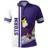 Melbourne Sport Polo Shirt - Storm Mascot Quater Style