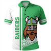 Canberra City Sport Polo Shirt - Raiders Mascot Quater Style