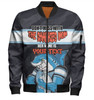 Cronulla-Sutherland Sharks Mother's Day Bomber Jacket - Screaming Mom and Crazy Fan