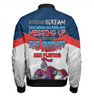 Newcastle Knights Mother's Day Bomber Jacket - Screaming Mom and Crazy Fan