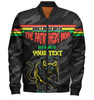 Penrith Panthers Mother's Day Bomber Jacket - Screaming Mom and Crazy Fan