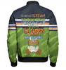 Canberra Raiders Mother's Day Bomber Jacket - Screaming Mom and Crazy Fan