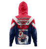 Sydney Roosters Mother's Day Hoodie - Screaming Mom and Crazy Fan