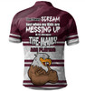 Manly Warringah Sea Eagles Mother's Day Polo Shirt - Screaming Mom and Crazy Fan