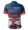 Newcastle Knights Mother's Day Polo Shirt - Screaming Mom and Crazy Fan