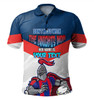 Newcastle Knights Mother's Day Polo Shirt - Screaming Mom and Crazy Fan