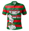 South Sydney Rabbitohs Mother's Day Polo Shirt - Screaming Mom and Crazy Fan