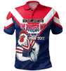 Sydney Roosters Mother's Day Polo Shirt - Screaming Mom and Crazy Fan