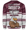 Manly Warringah Sea Eagles Mother's Day Sweatshirt - Screaming Mom and Crazy Fan