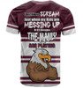 Manly Warringah Sea Eagles Mother's Day T-Shirt - Screaming Mom and Crazy Fan