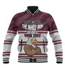 Manly Warringah Sea Eagles Mother's Day Baseball Jacket - Screaming Mom and Crazy Fan