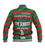 South Sydney Rabbitohs Mother's Day Baseball Jacket - Screaming Mom and Crazy Fan