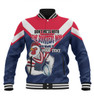 Sydney Roosters Mother's Day Baseball Jacket - Screaming Mom and Crazy Fan