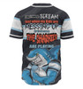 Cronulla-Sutherland Sharks Mother's Day Baseball Shirt - Screaming Mom and Crazy Fan