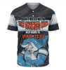 Cronulla-Sutherland Sharks Mother's Day Baseball Shirt - Screaming Mom and Crazy Fan