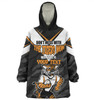 Wests Tigers Mother's Day Snug Hoodie - Screaming Mom and Crazy Fan Wests Tigers Mother's Day Snug Hoodie - Screaming Mom and Crazy Fan