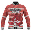 St. George Illawarra Dragons Custom Baseball Jacket - I Hate Being This Awesome But St. George Illawarra Dragons Baseball Jacket