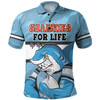 Cronulla-Sutherland Sharks Polo Shirt - I Hate Being This Awesome But Sharkies Polo Shirt