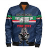 New Zealand Warriors Father's Day Bomber Jacket - Screaming Dad and Crazy Fan
