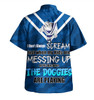 Canterbury-Bankstown Bulldogs Father's Day Hawaiian Shirt - Screaming Dad and Crazy Fan