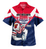 Sydney Roosters Father's Day Hawaiian Shirt - Screaming Dad and Crazy Fan