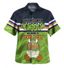 Canberra Raiders Father's Day Hawaiian Shirt - Screaming Dad and Crazy Fan