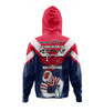 Sydney Roosters Father's Day Hoodie - Screaming Dad and Crazy Fan