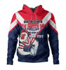 Sydney Roosters Father's Day Hoodie - Screaming Dad and Crazy Fan