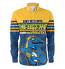 Parramatta Eels Father's Day Long Sleeve Shirt - Screaming Dad and Crazy Fan