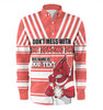 St. George Illawarra Dragons Father's Day Long Sleeve Shirt - Screaming Dad and Crazy Fan