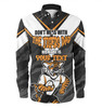 Wests Tigers Father's Day Long Sleeve Shirt - Screaming Dad and Crazy Fan