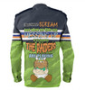 Canberra Raiders Father's Day Long Sleeve Shirt - Screaming Dad and Crazy Fan
