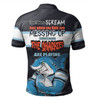 Cronulla-Sutherland Sharks Father's Day Polo Shirt - Screaming Dad and Crazy Fan